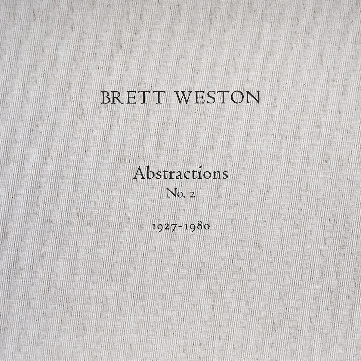 Brett Weston - Abstractions No. 2 1927–1980 — LODIMA